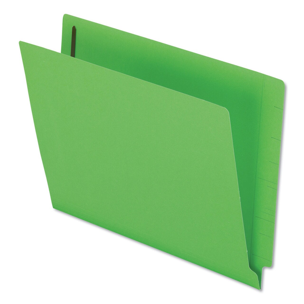 Pendaflex 0.75 in. Expansion 2 Fasteners Letter Size Colored Reinforced End Tab Fastener Folders - Green Exterior (50/Box)